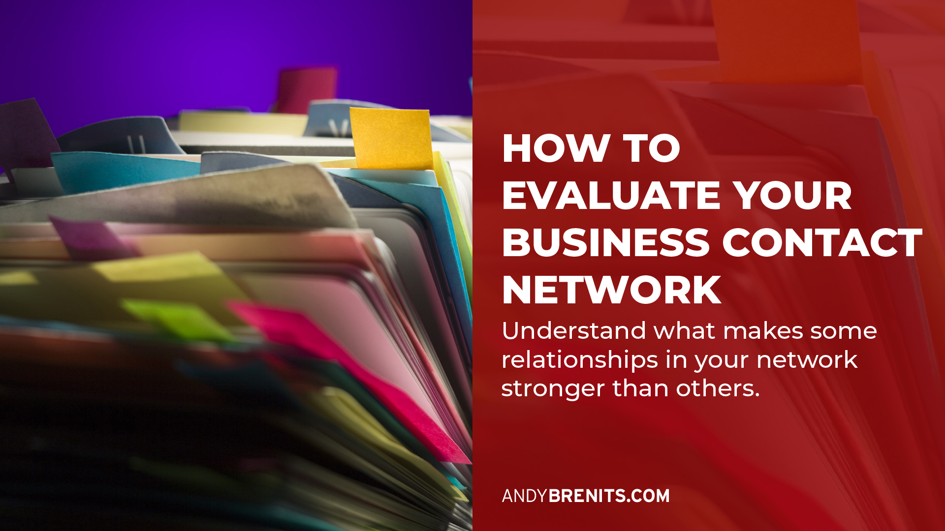 How to Evaluate Your Business Contact Network